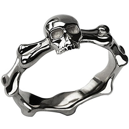Stainless Steel Skull Biker Ring (8)
