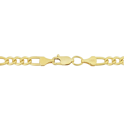 14K Yellow Gold-Filled Figaro Link Chain Necklace (18-36 Inches)