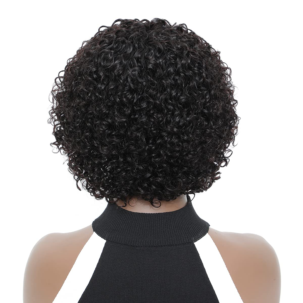 Short Bob Curly Human Hair Wigs |150% Density |Older Women 