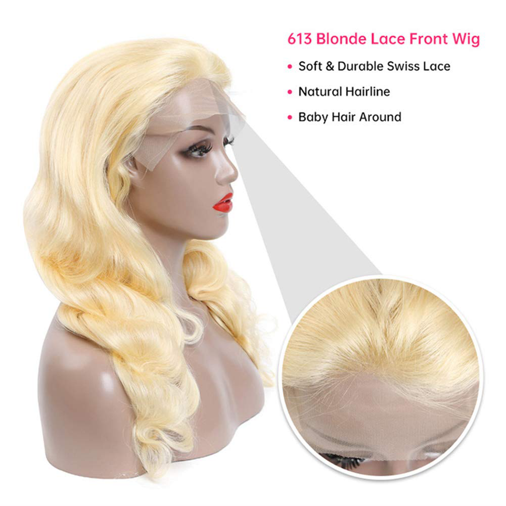 Body Wave Blonde HD Transparent Lace Front Wigs |Sheer Beaute Human Hair Wig 