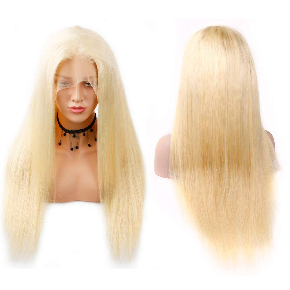 40Inch Long Straight Human Hair Lace Front Wig for Women/DragQueen