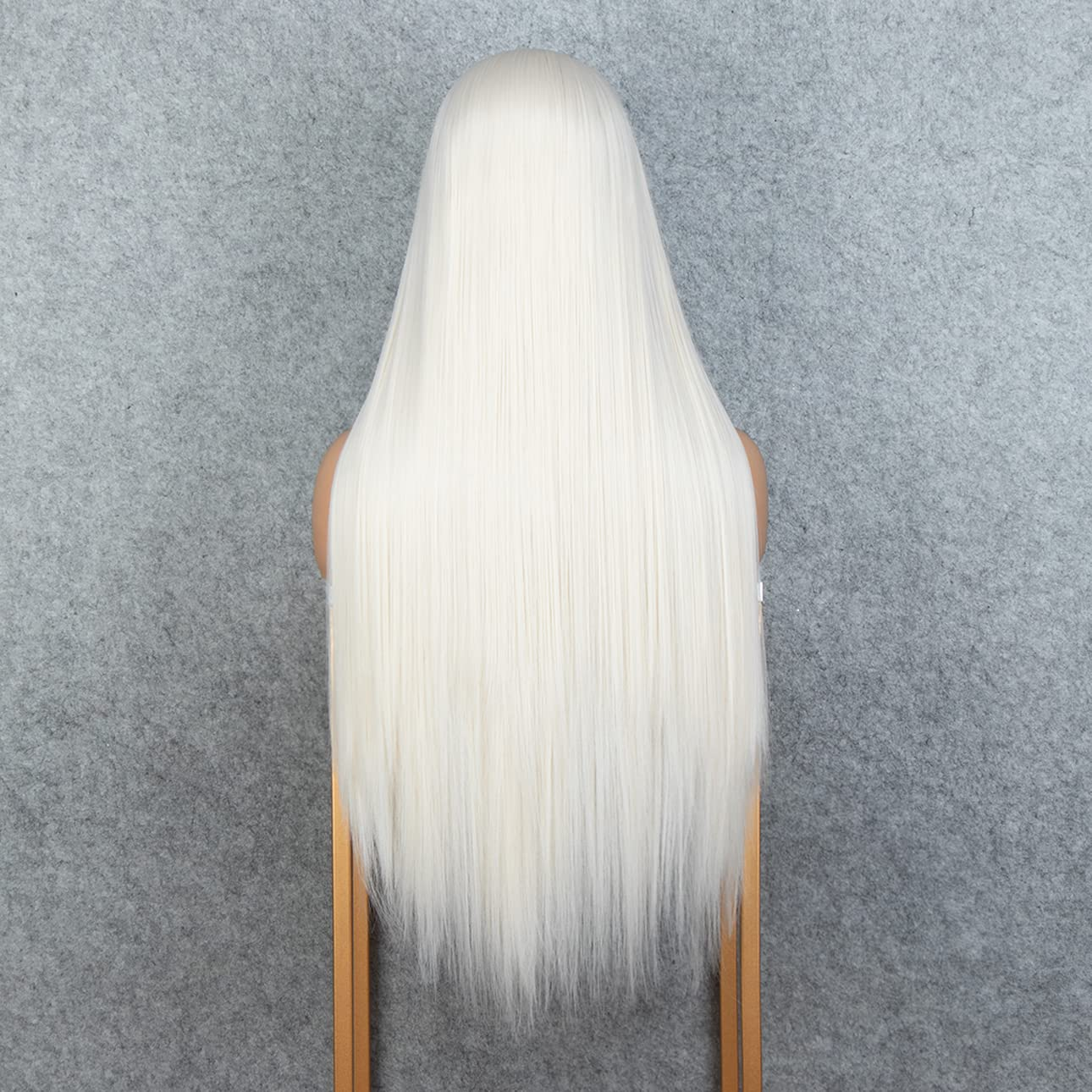SheerBeaute Long Straight Platinum Blonde Lace Front Wig 