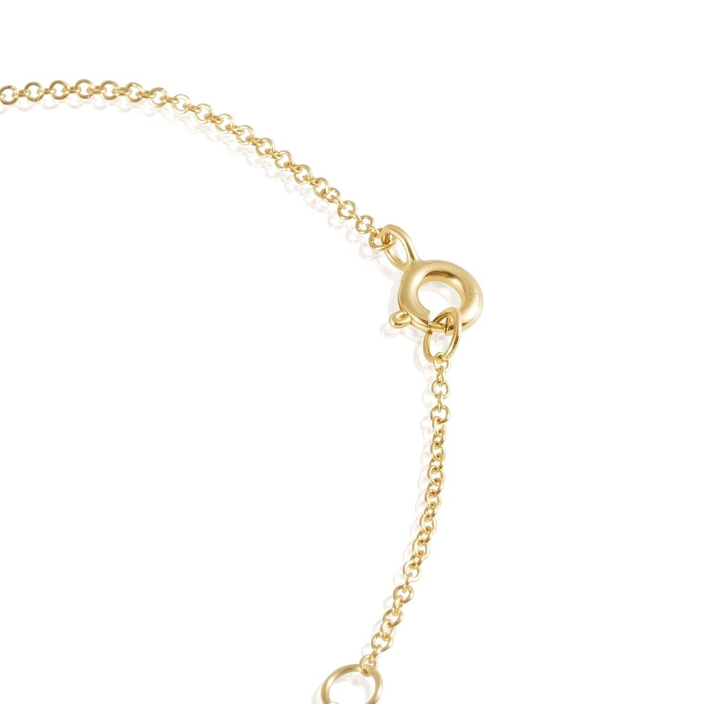 14KT Gold and Diamond Station Drops Fashion Necklace