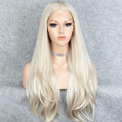  Long Straight Blonde Lace Front Wigs