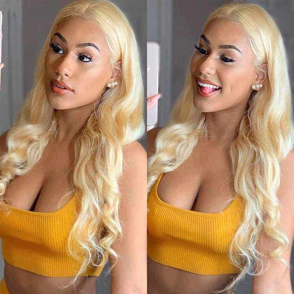 28inch Long 613 Blonde HD Lace Front Human Hair Wigs| Pre Plucked with Baby Hair 