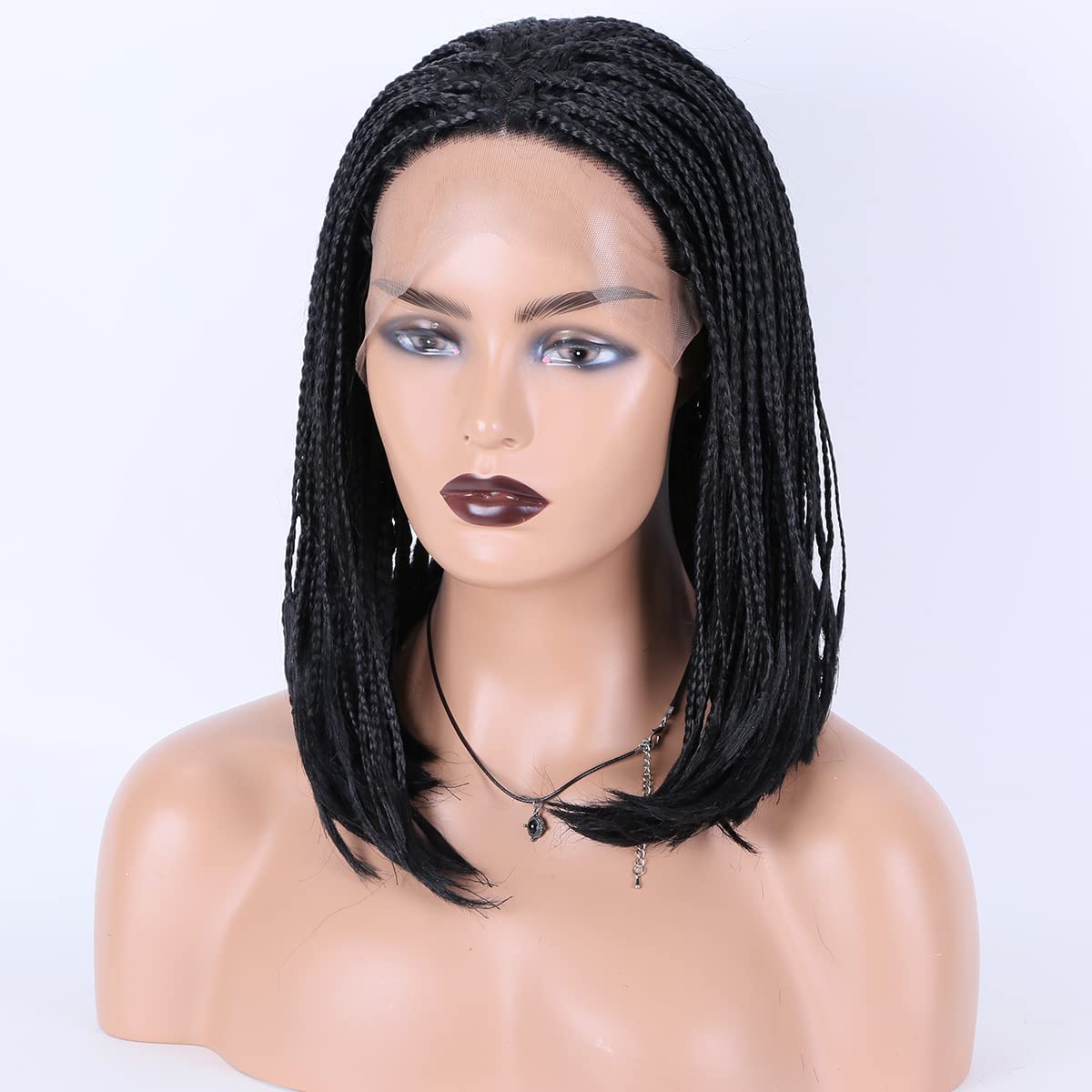 13×4 Short Bob Braided Lace Front Wigs