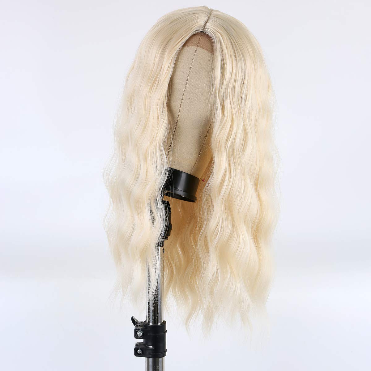 613 Blonde Long Curly Middle Part Wigs Sheer Beaut Jewelry