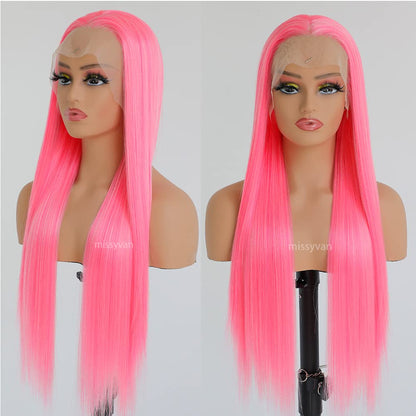 Long Straight Hair Lace Front Wigs