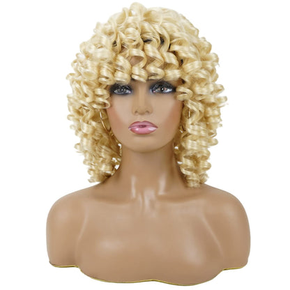 Short Afro curly wigs for black women Afro curly wigs for black women