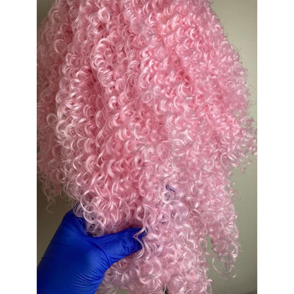 Short Pink Wig,Afro Kinky Curly Wig,Lace Front Wig,Short Bob Wig,Shoulder Length Wig,Wigs,Lace Front Pink Wig,Pastel Pink Wigs,Pink Lace Wig