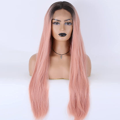 13×4 Long light Pink Straight Wig,Ombre Pink Lace Front Wig,pink black hair,ombre hair color for black hair,ombre pink hair,pink wig,wigs,hot pink hair,pink hair inspiration,pink hair color,light pink hair,rose gold hair,rose gold costume hair,rose pink hair wigs,rose gold hair ombre,pink roots black hair wig,pink roots black hair wig black girl,pink and black hair black wig,Pink hair black,Pink root black hair wig,Black and pink hair black wig,pink hair lace front wig,pink roots on black wig