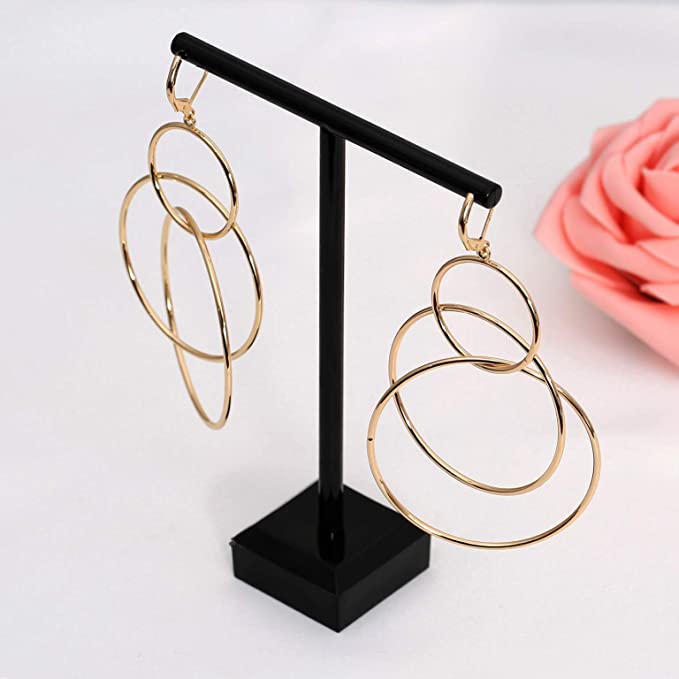 14K Gold Plated Hoop Earrings For Women