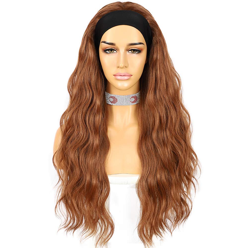 Glueless Headband Wig Loose Body Wavy Synthetic Hair Wigs 