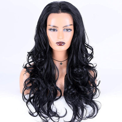 Long Black Curly Hairstyles For Women-13×4 HD Lace Front Wig