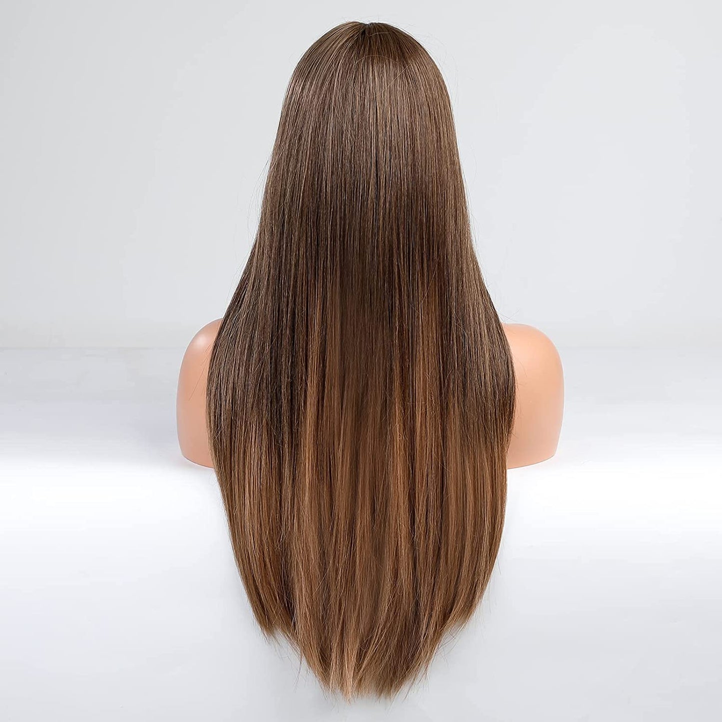 Long Ombre Brown Lace Front Wig