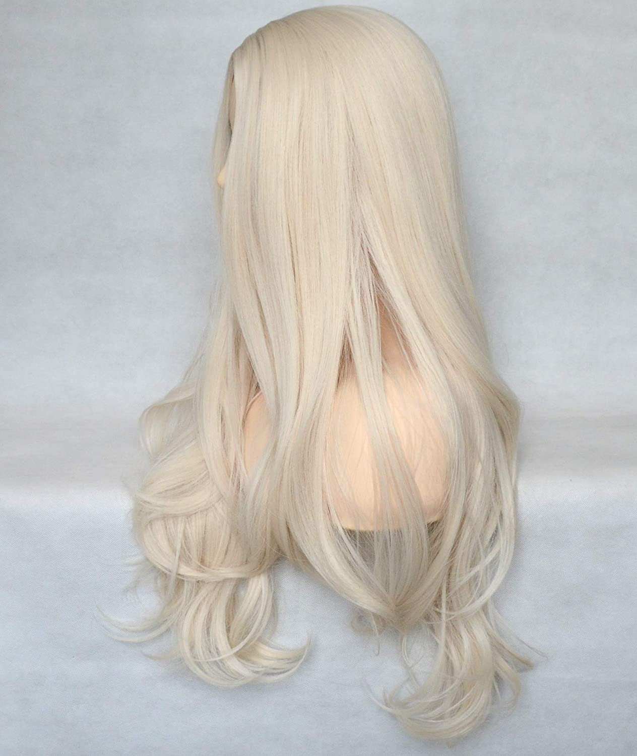 Platinum Blonde 60# Synthetic Wig 22 Inch (No Lace Wig)