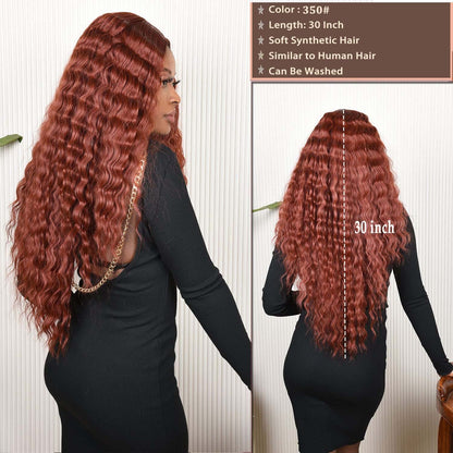 Long Deep Wave Lace Wigs for Women #350
