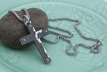 Lord's Prayer Pendant Necklace