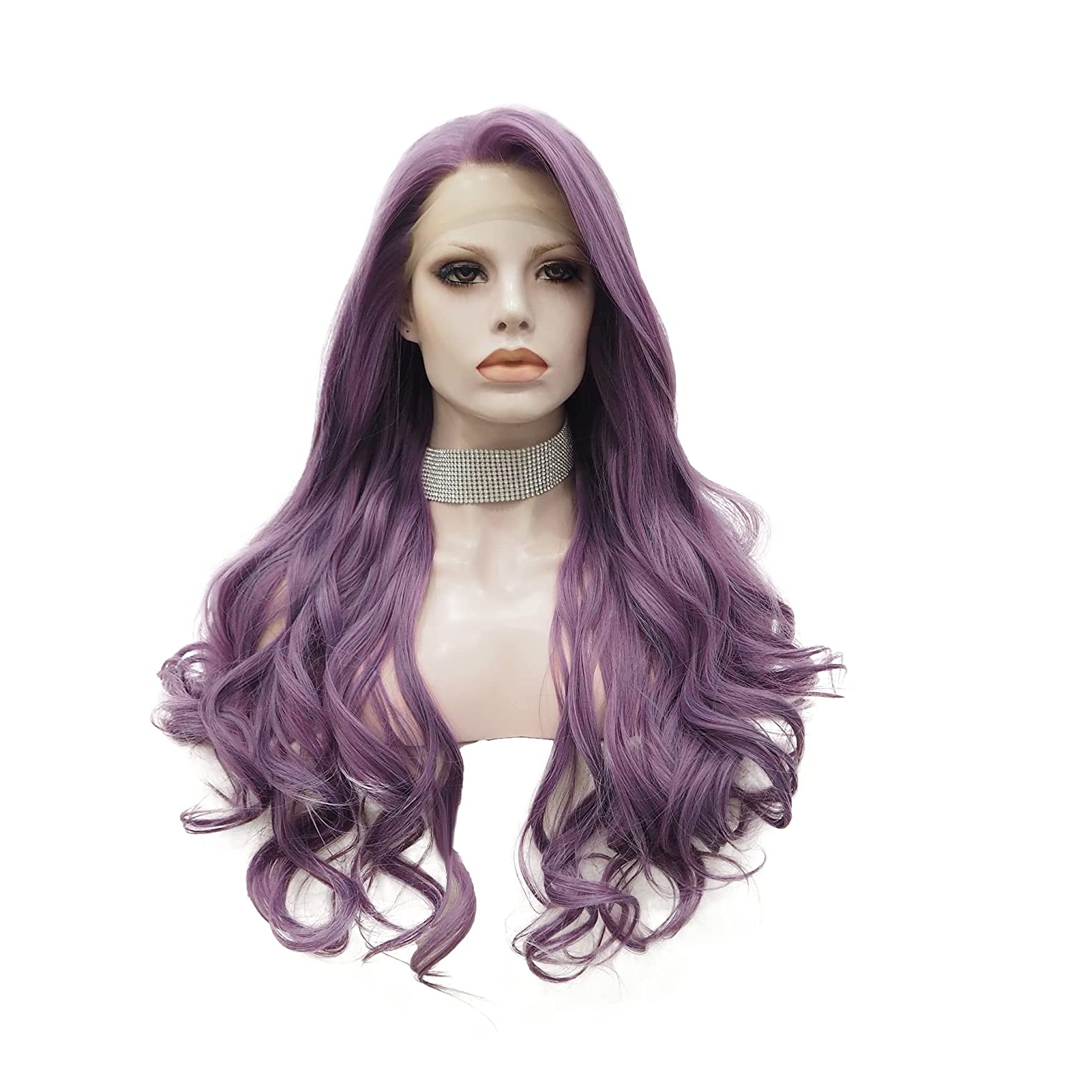  Lavender Purple Wig Long Wave,curly hairstyles short curly hair purple hair aesthetic short bob purple hair purple hair for brunettes purple hair color ideas purple hair costume,purple hair color ideas for brunettes,purple wig costume purple wig with bangs