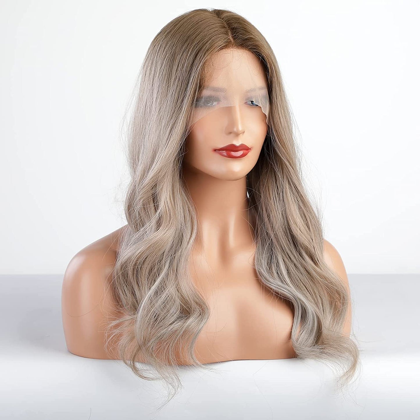 Ombre Gray Blonde Lace Front Wig