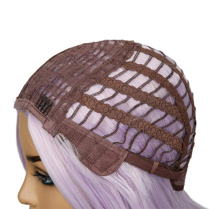 Long Light purple Wavy Wigs for Women