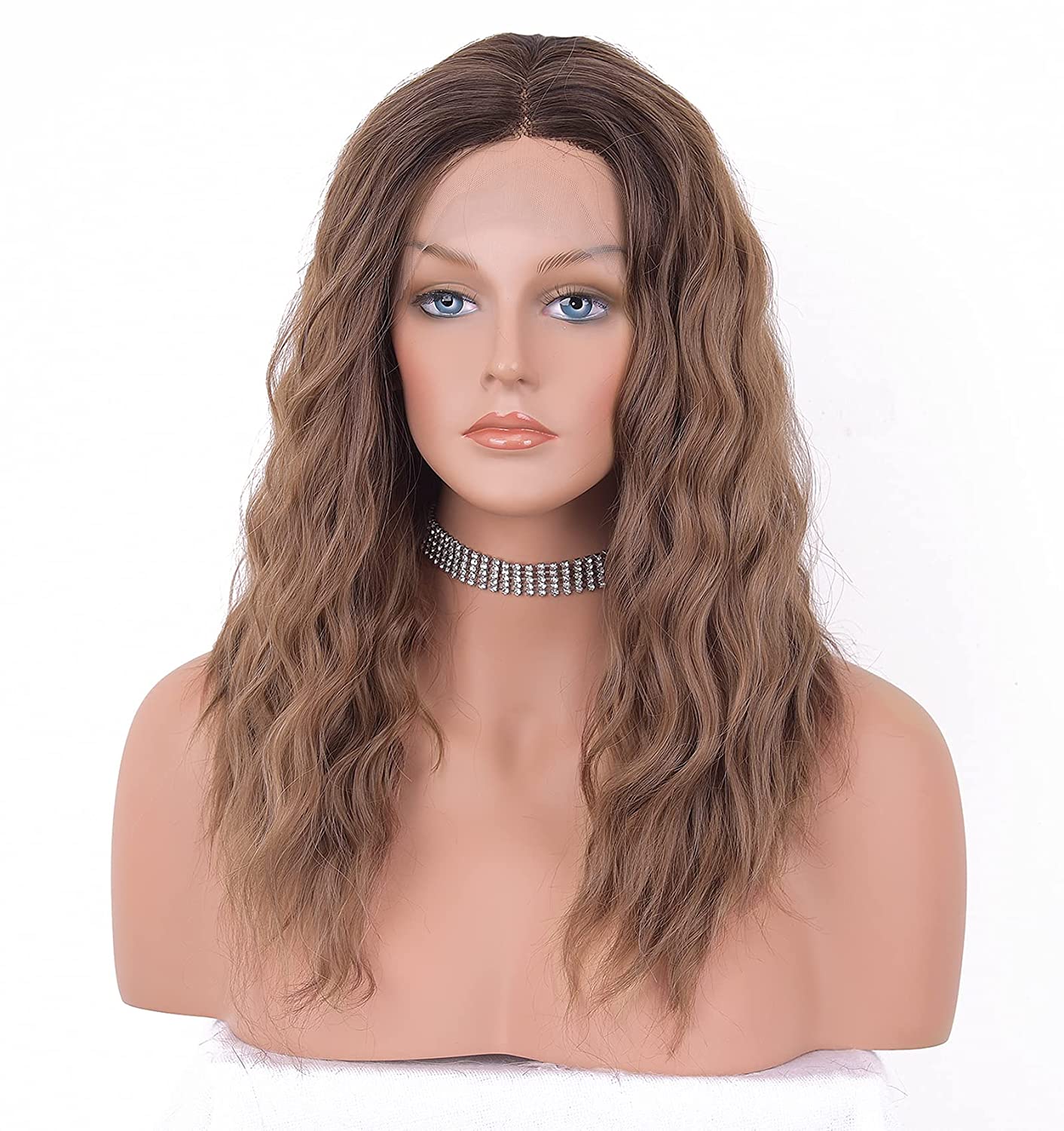 Ombre Brown Middle Part Lace Front Wig