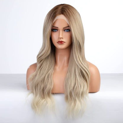 Ombre Ash Blonde 13X5 Lace Closure Wigs