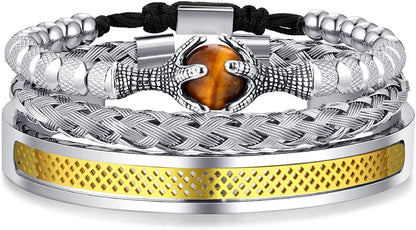 Twisted Cable Bracelet Adjustable Cuff Bracelet Mens Luxury Jewelry Bracelets Gifts