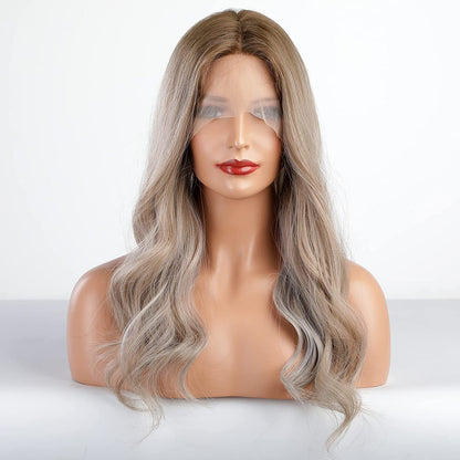 Ombre Gray Blonde Lace Front Wig