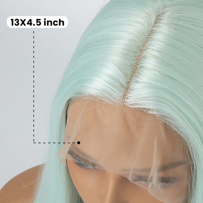 Mint Green Straight Lace Front Wig