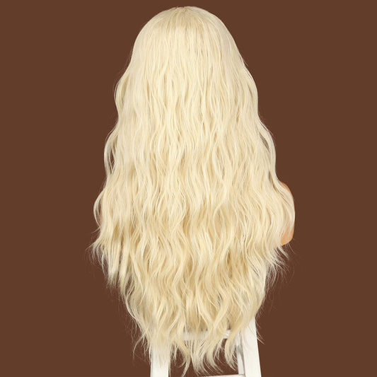Body Wave Bleach Blonde Headband Wigs for Women