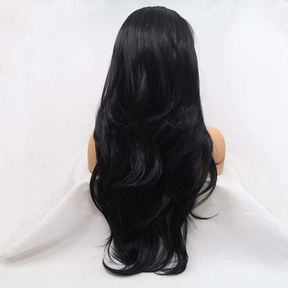 Black Long Wavy Lace Front Wig