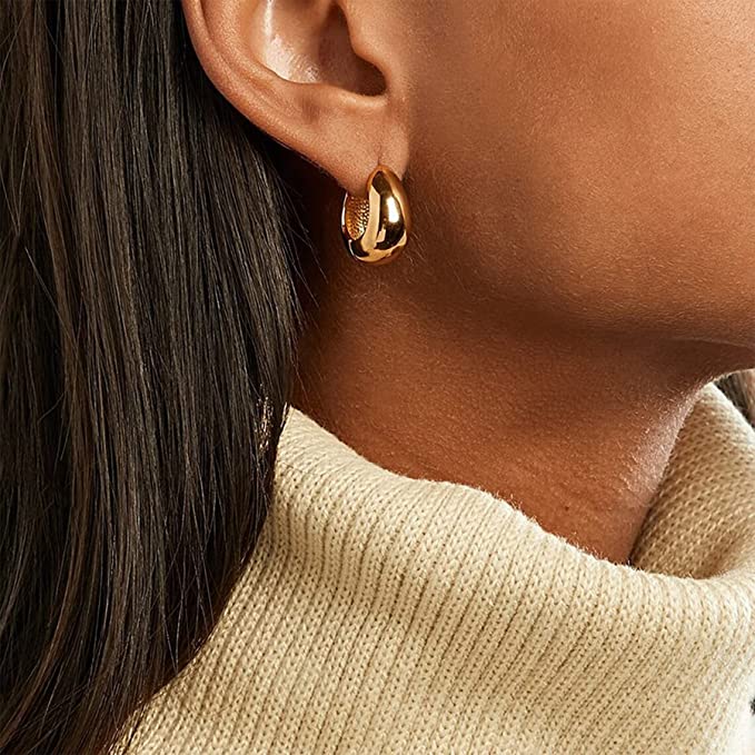 14K Gold Hoop Earrings for Women