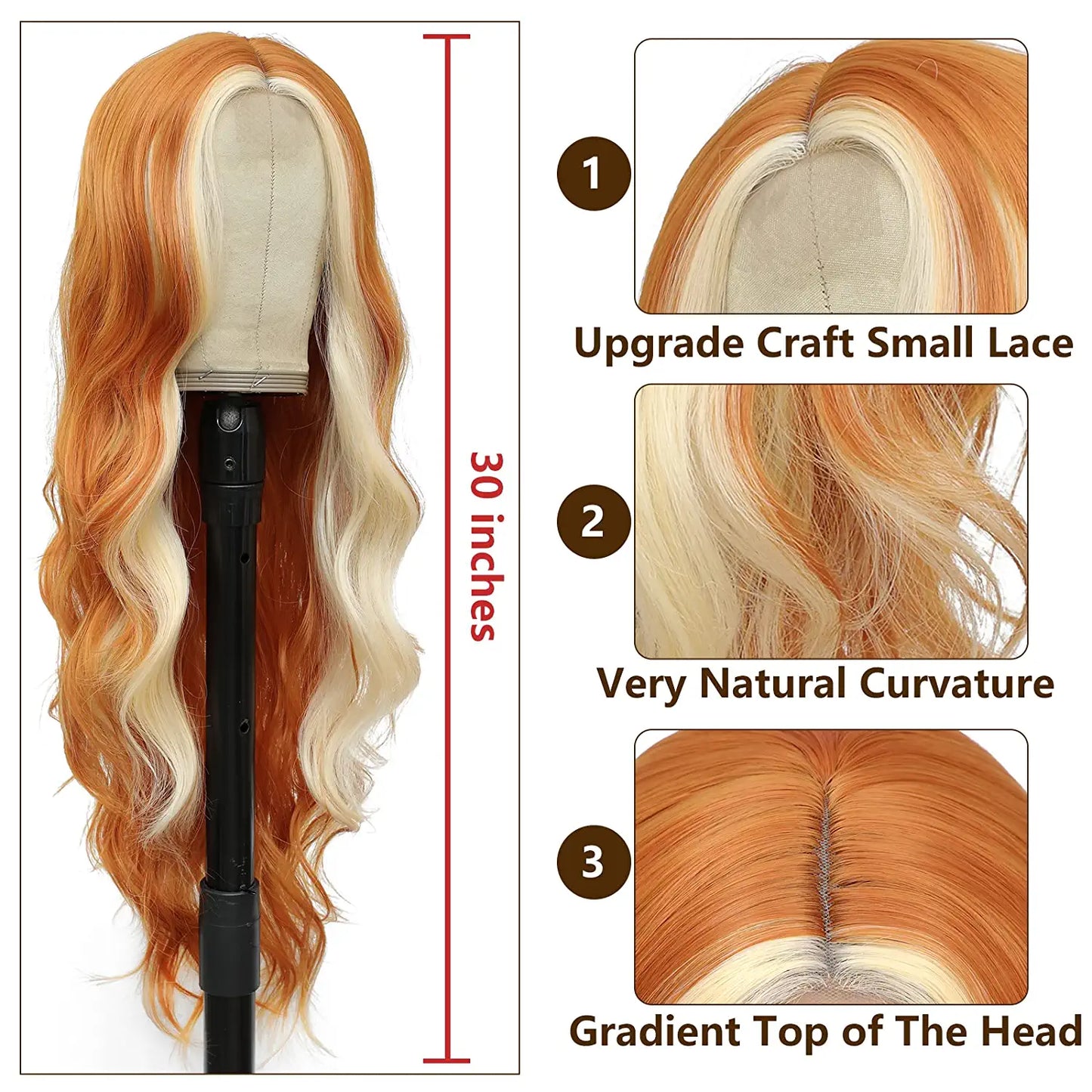 Blonde Highlights  Body Wave Lace Front Wig  Highlights Wig  Highlight Lace Front Wig