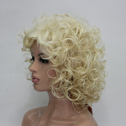 Short Curly Layered 613 Blonde Synthetic Wigs