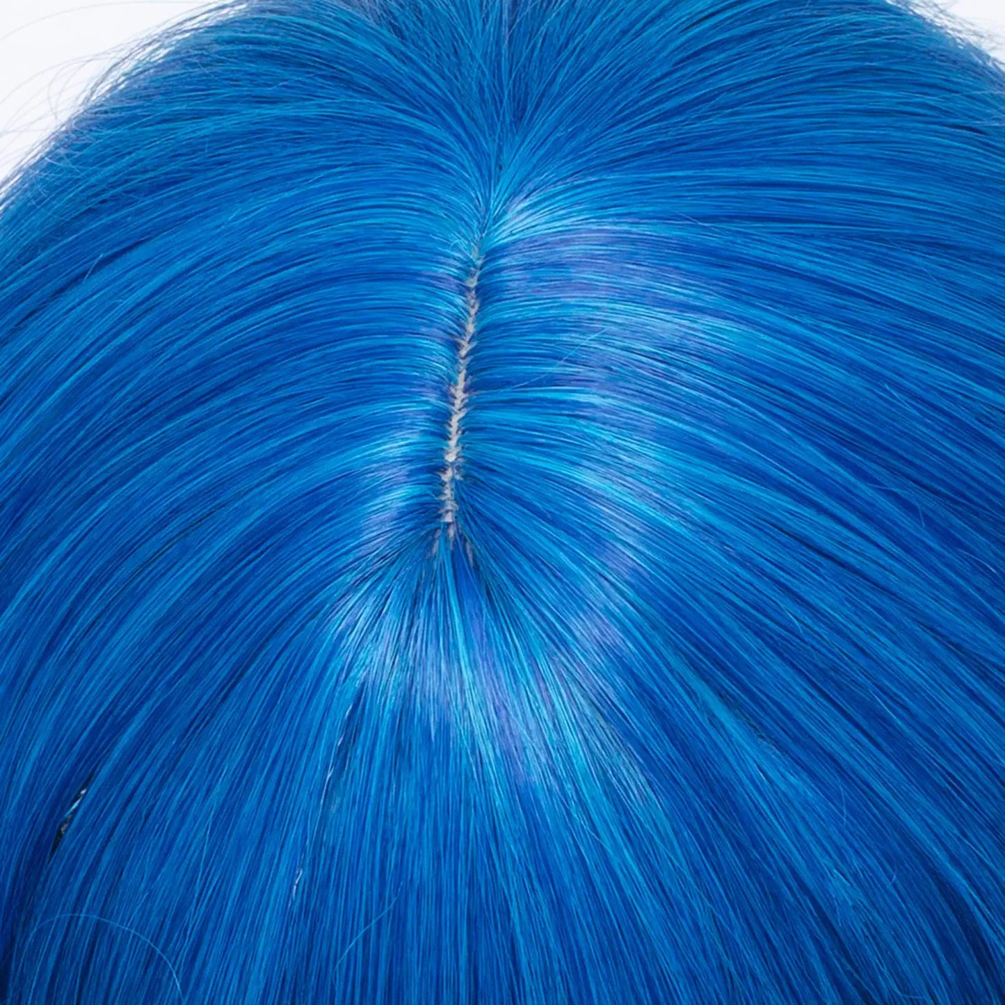Teal Blue Short Bob Wavy Hair Wig with Bangs