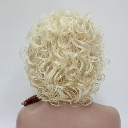 Short Curly Layered 613 Blonde Synthetic Wigs