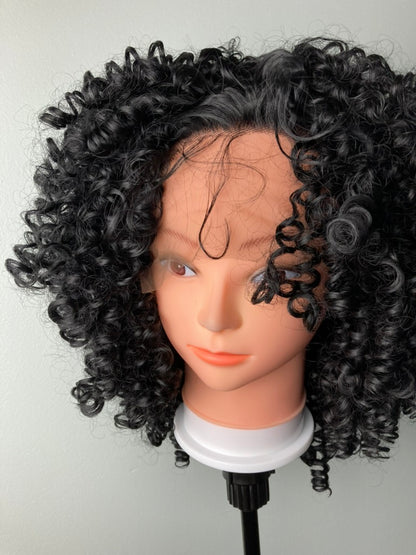 13×4 Lace Front Wigs-Short Bob Afro Kinky Hair Wigs