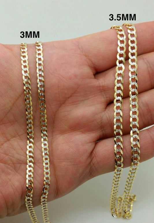 14K Yellow Gold 3.5MM Solid Cuban Curb Link Two-Tone Pave ChainGold Jewelry,Mens JewelryWomens Jewelry,Fine Jewelry,Fashion Jewelry14K Gold Jewelry,Jewelry GiftsHoliday Gifts,Mothers Day Gifts,Fathers Day Gifts,Gifts for MomGifts for Dad,Gifts for Her,Gifts for Him,Fancy Jewelry