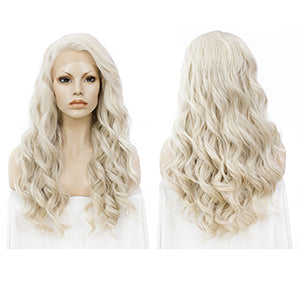 Blonde#1 Natural Wave Lace Front Wig