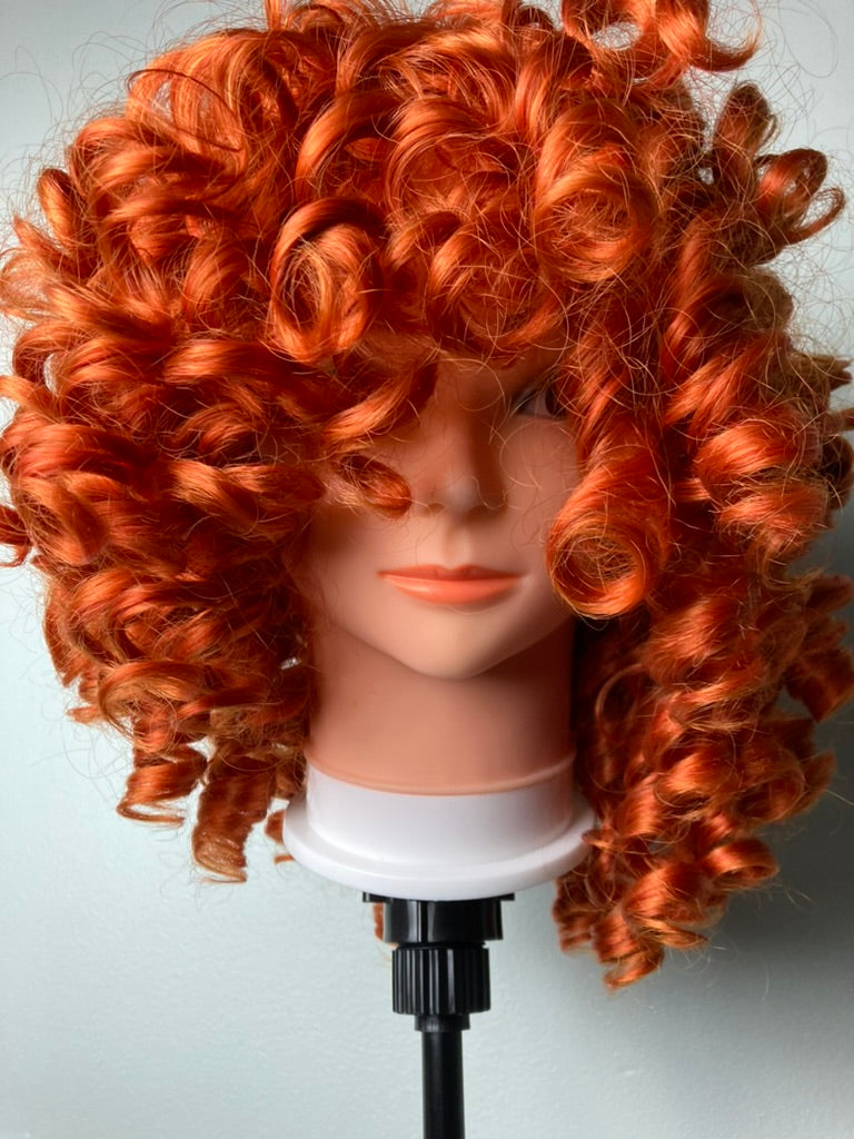 Copper Wig Orange Afro Short Bob Curly Wigs