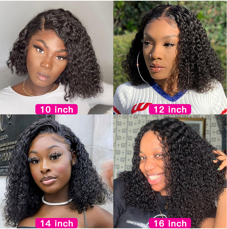 Brazilian Hair Human Hair Wig Deep Curly Hair Wigs Lace Front