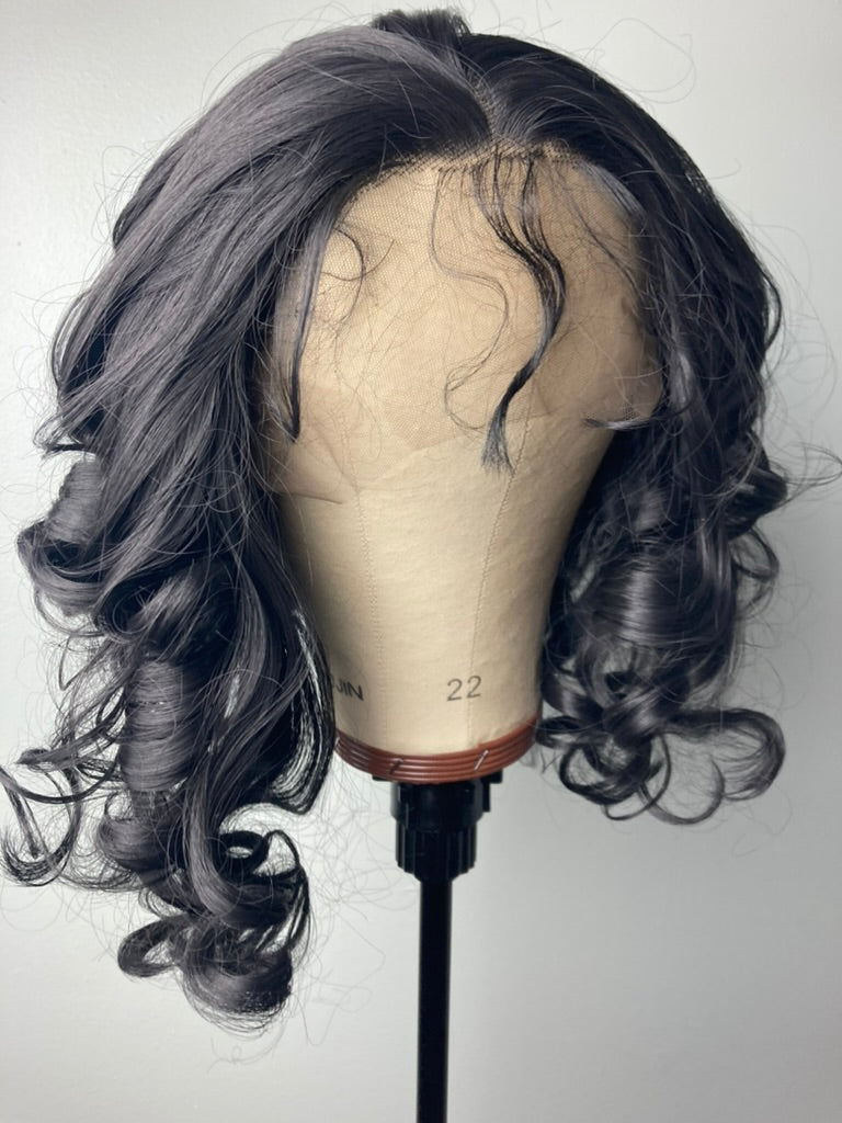 Short Bob Curly 13×4 Lace Front Wigs