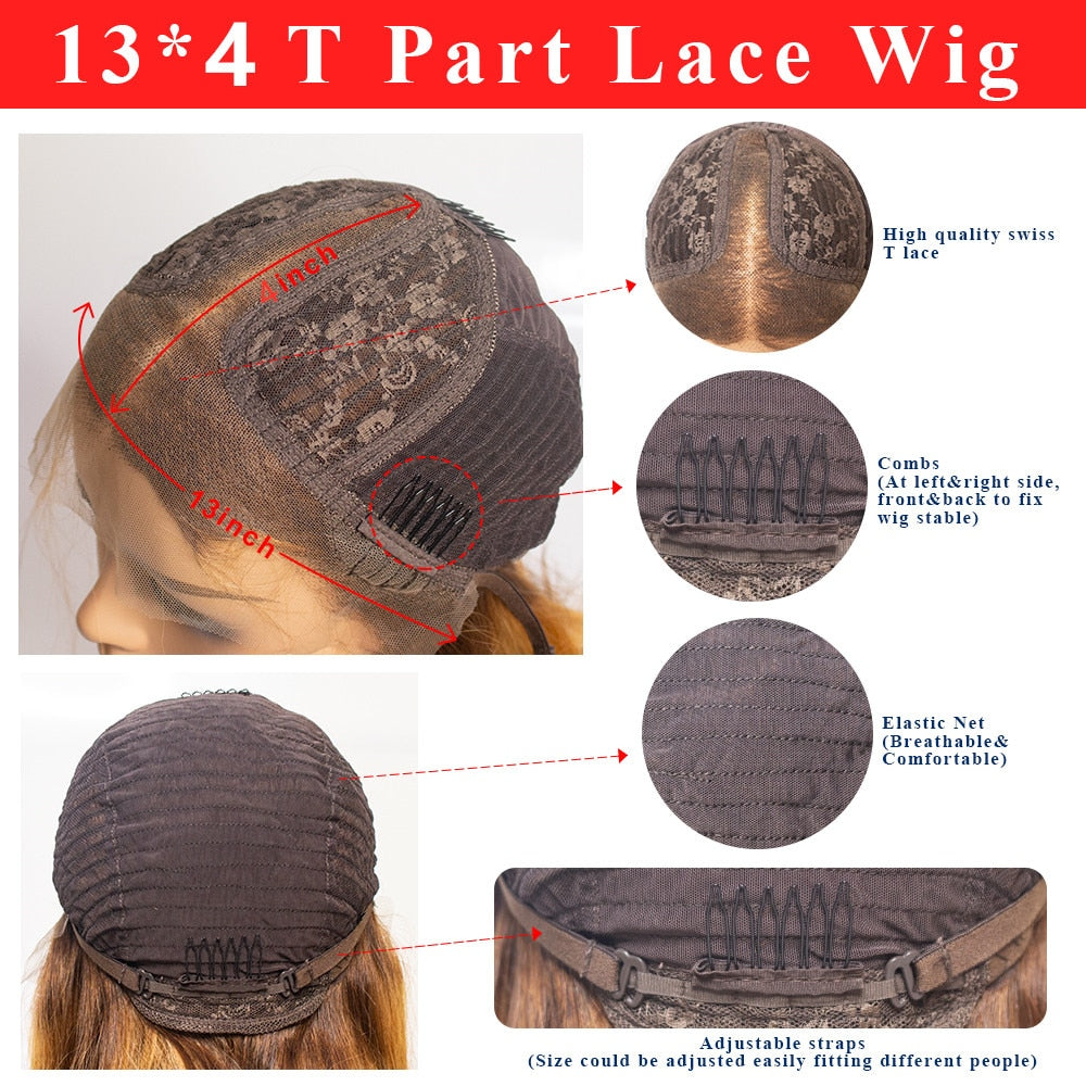 Brazilian Human Hair Straight Bob T Part Lace Wigs|Short Hairstyles Hair Wigs 