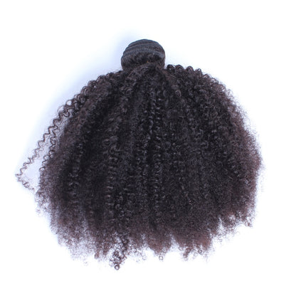 afro kinky closure hair Afro Kinky Curly Human Hair Weave With Closure | Weave | Hair Extensions 4B 4C Virgin Hair