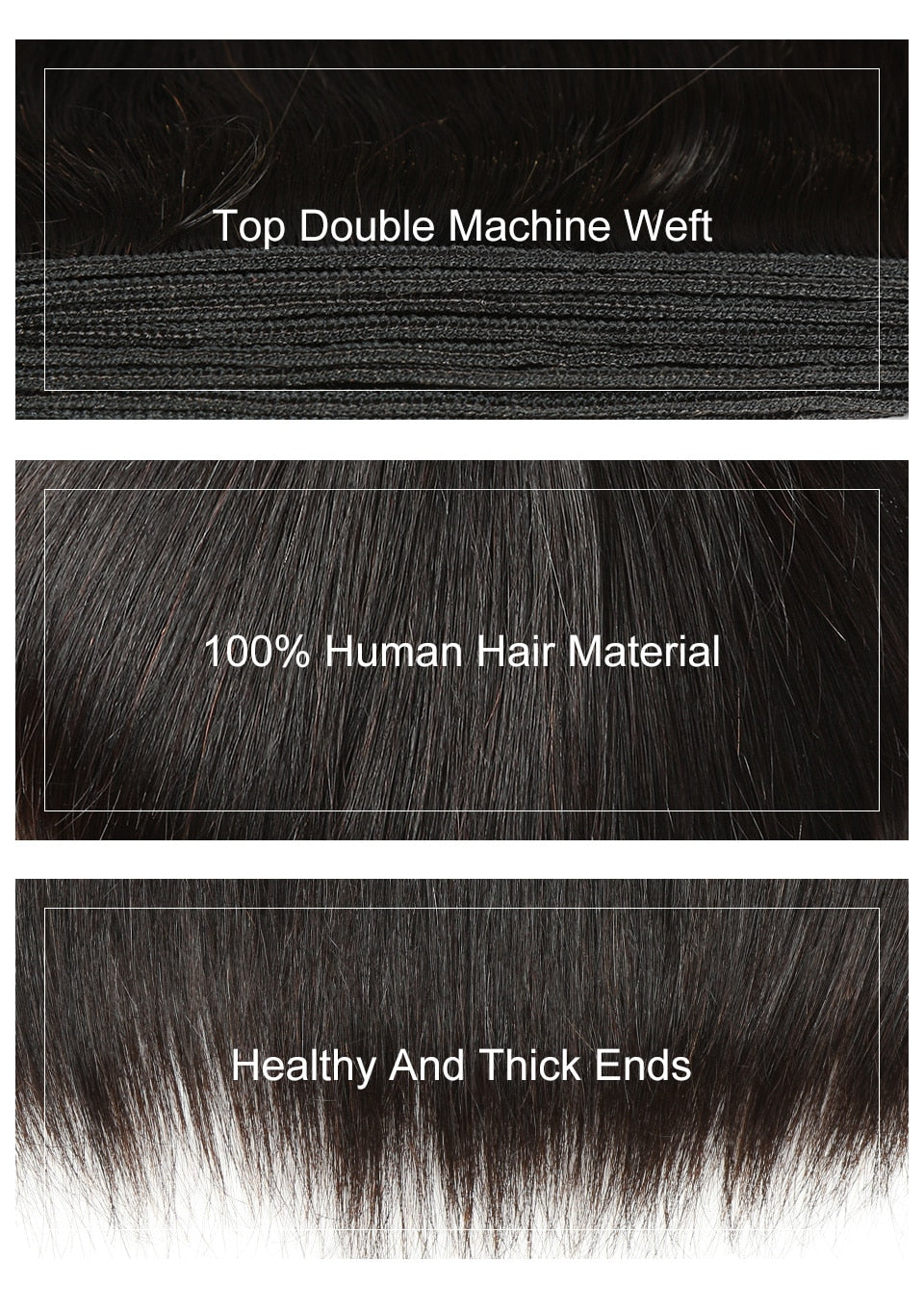 Straight Brazilian Human Hair Weave Bundles