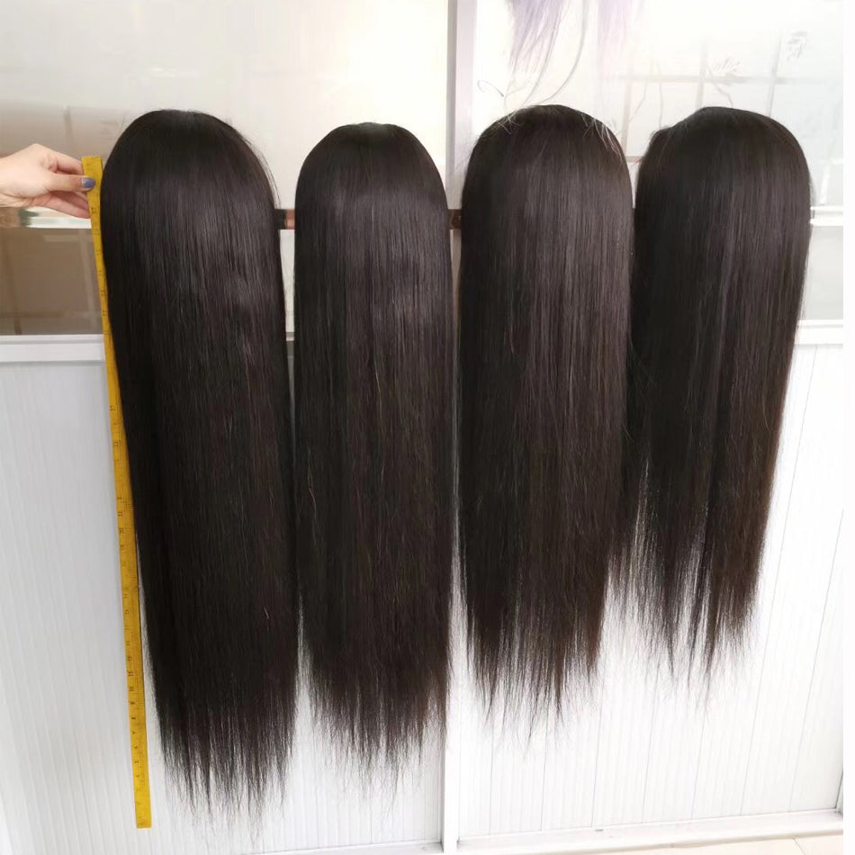 13x6 Bone Straight HD Transparent Lace Front Human Hair Wigs