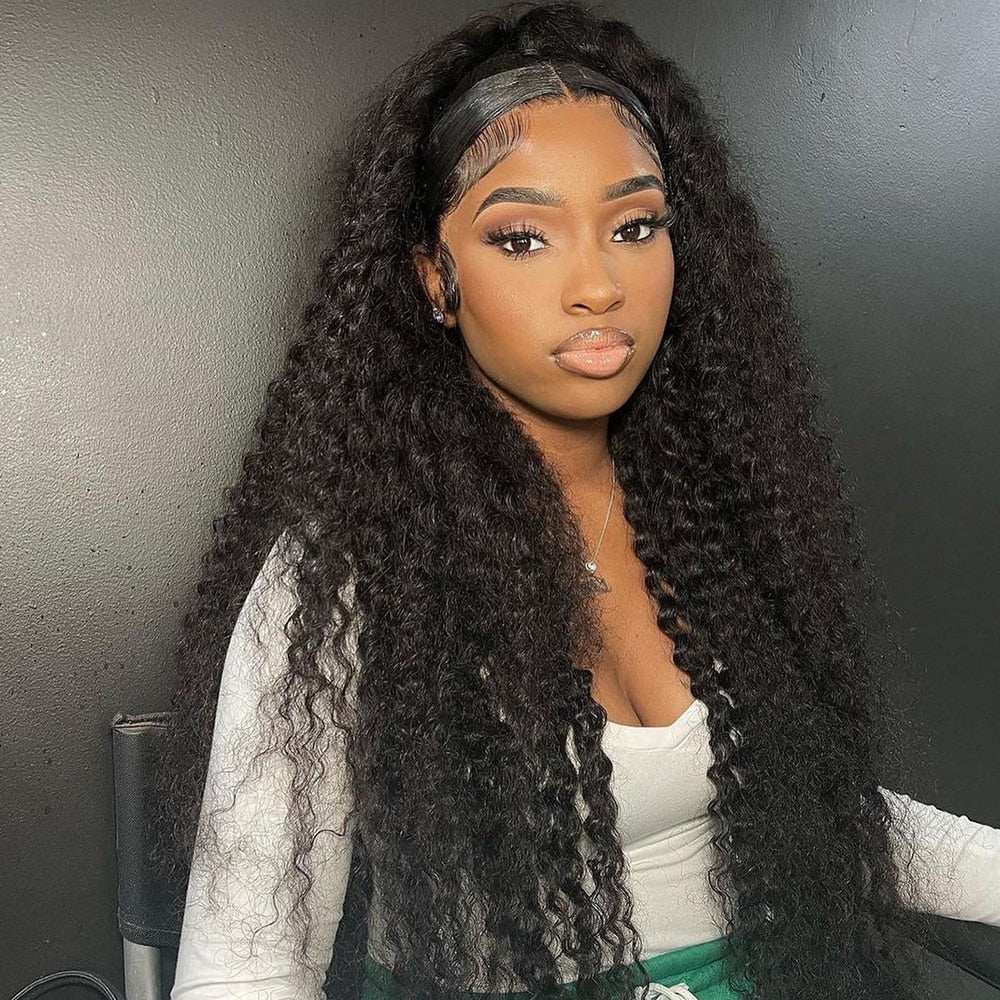 30 40Inch 13x4 Lace Frontal Human Hair Wig Deep Wave 360 HD Lace Frontal Wigs Brazilian Loose Water Wavy Curly Human Hair Wigs