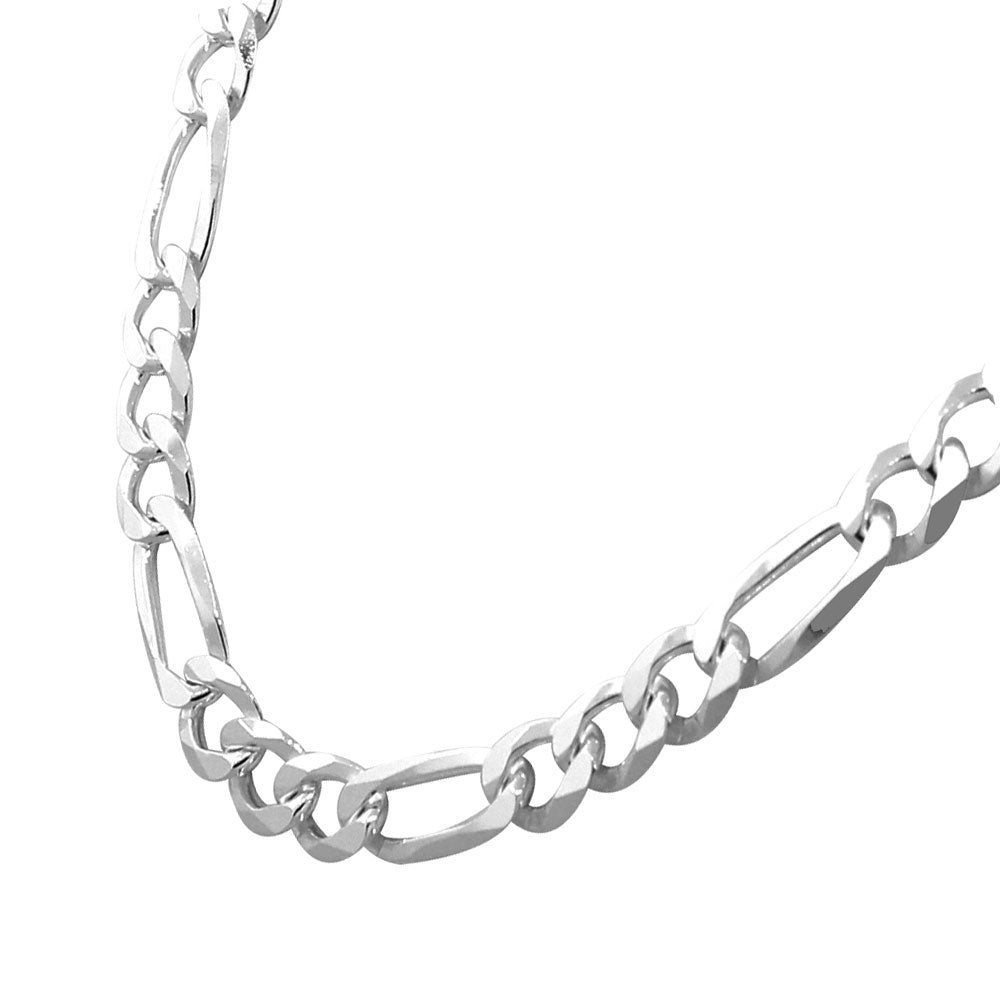 925 Sterling Silver Classic  Link Chain Necklace Bracelet Set 