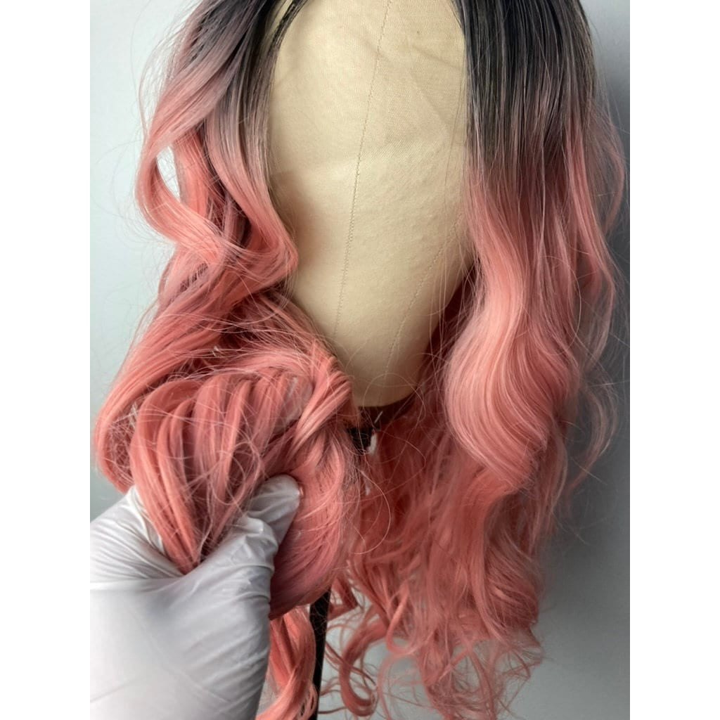Pink Wigs,Pastel Pink Wig,Long Wavy Hair Wigs,Wigs For Women,Cosplay Wig,Drag Wig syntetic wig